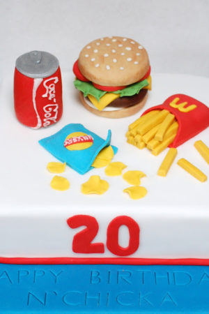 A Junk Food Birthday Cake