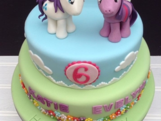 Celebration 2 tiered My Little Pony birthday cake