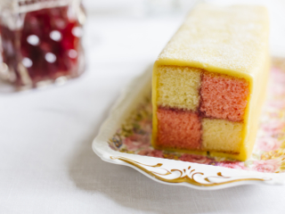 Vintage Tea Party Battenburg cake