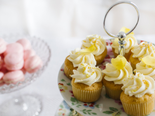 Vintage Tea Party iced cupcakes