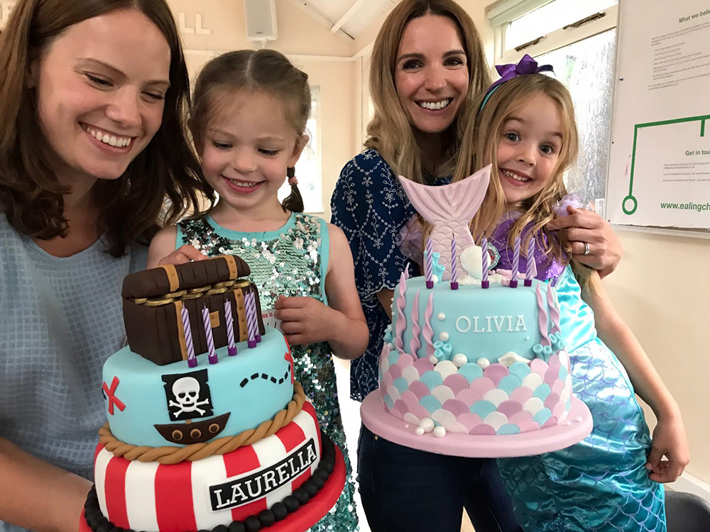 Celebration Pirate and Mermaid birthday cakes